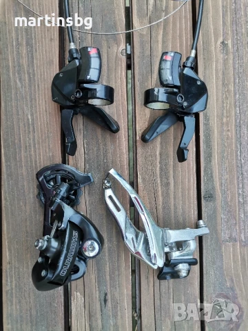 К-т команди, преден и заден дерайльор Shimano 3x8 ск