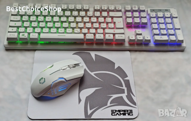 EMPIRE GAMING Armor RF800 безжична игрална клавиатура, мишка и пад комплект