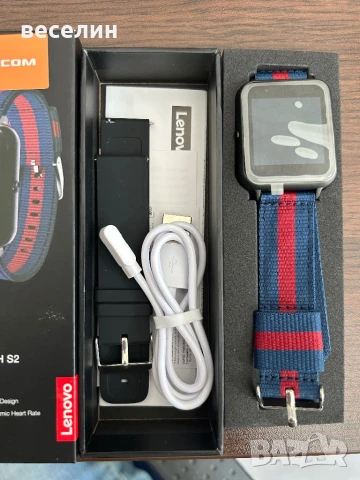 Смарт часовник LENOVO S2, 180mAh, 240 x 240, IPS, 45mm, снимка 4 - Смарт часовници - 50777812