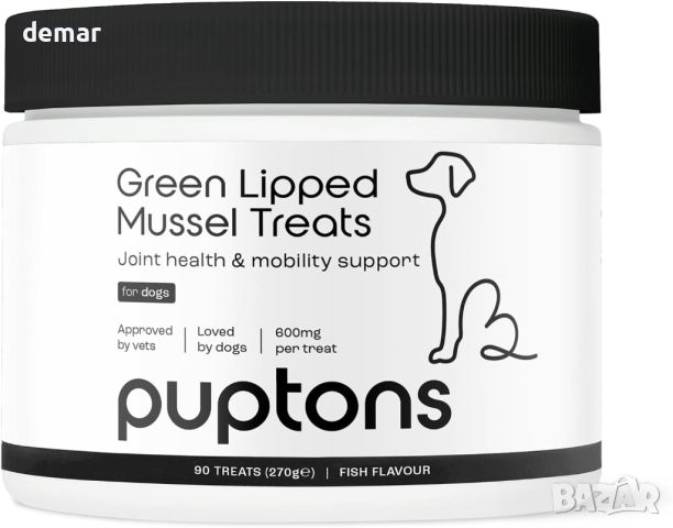 Puptons Лакомства за кучета със зеленоуста мида за болки в ставите, 600 mg, 90 лакомства , снимка 4 - За кучета - 46162531
