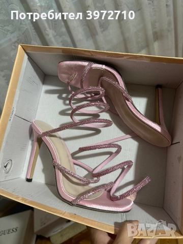 Високи токчета розови 