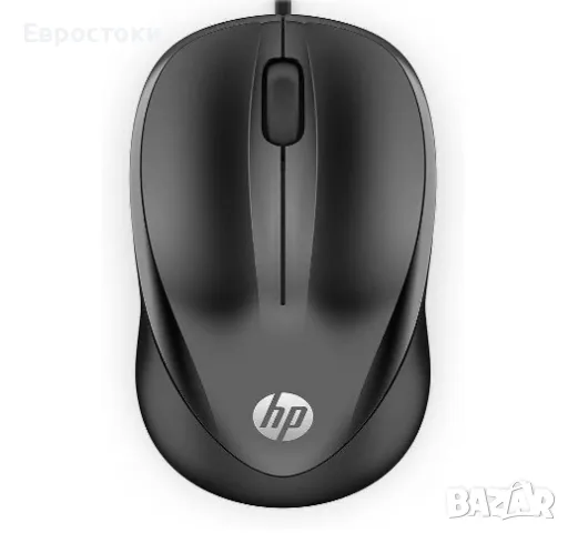 Мишка HP Wired Mouse 1000, кабелна, оптична, USB, цвят: черно, снимка 3 - Клавиатури и мишки - 47123623