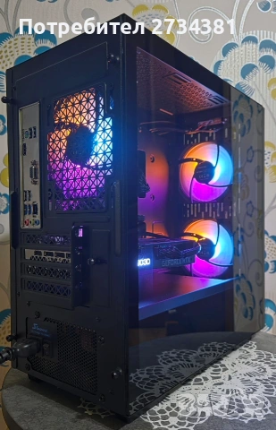Геймърски компютър Ryzen 5 5500, RTX 3060TI, 16 RAM, снимка 7 - Геймърски - 53831681