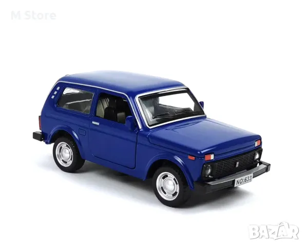 Метална кола Lada Niva, Със светлини и звуци, 1:18, снимка 3 - Коли, камиони, мотори, писти - 48147289