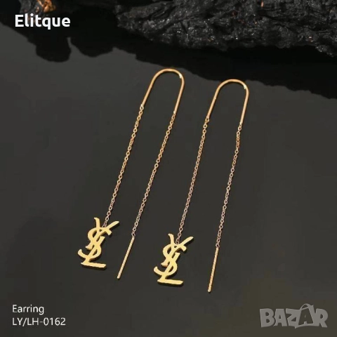 обеци от висококачествена стомана  ysl saint laurent chanel celine christian dior hermes