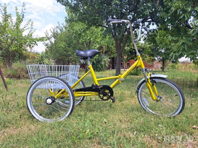 MEGA BRAND и Безплатна Доставка Велосипед Триколка Сгъваема 20 цола, снимка 11 - Велосипеди - 48429021