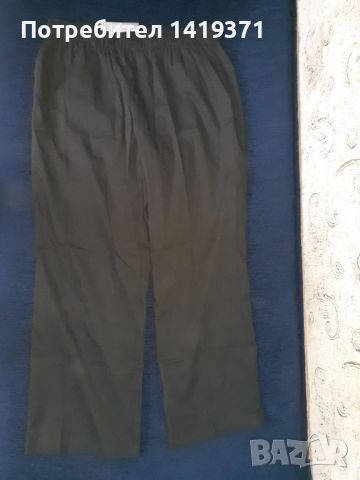 Чисто нов черен широк дамски панталон с етикет 108см талия - внос от САЩ Walmart Black Soot, снимка 2 - Панталони - 45675022