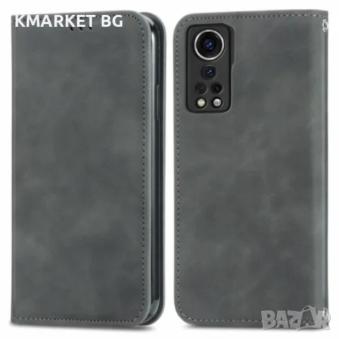 ZTE Axon 30 5G Magnetic Кожен Калъф и Протектор, снимка 4 - Калъфи, кейсове - 48627969