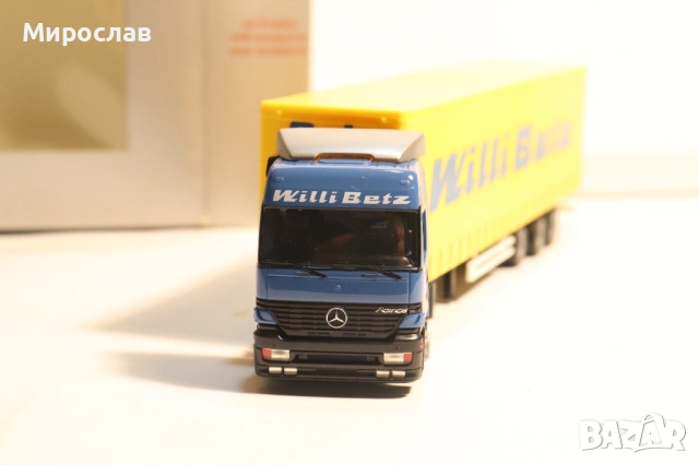 HERPA H0 1/87 MERCEDES ACTROS WILLI BETZ КАМИОН МОДЕЛ, снимка 8 - Колекции - 53669924