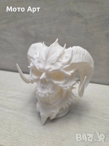 Демонска Дяволска Глава Фигура Демон Дявол Diablo 3D 3Д Принт за Оцветяване