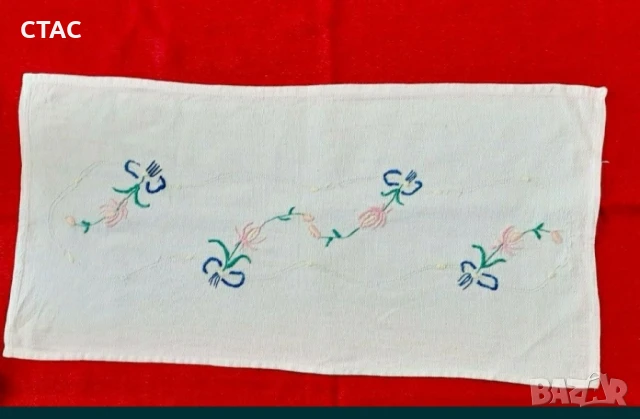 Автентично ,битово каре ,с фолклорни мотивиот70-те год, снимка 7 - Декорация за дома - 51284979