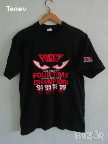 CARL FOGARTY FOGGY DUCATI 1999 WORLD CHAMPION SHIRT SUPERBIKE ОРИГИНАЛНА ТЕНИСКА 
