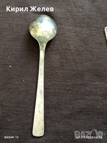 ДВЕ ПОСРЕБРЕНИ ЛЪЖИЧКИ за ЧАЙ, КАФЕ ОРНАМЕНТИРАНИ за КОЛЕКЦИЯ 15167, снимка 6 - Други ценни предмети - 51193859