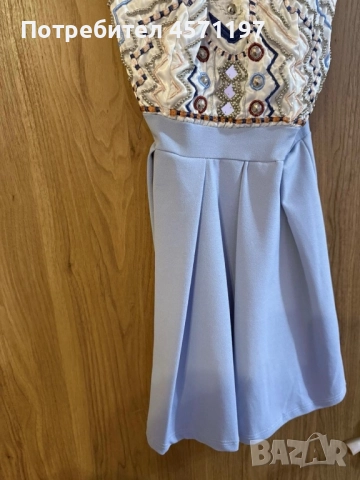 Ефектна синя рокля , снимка 4 - Рокли - 52837129