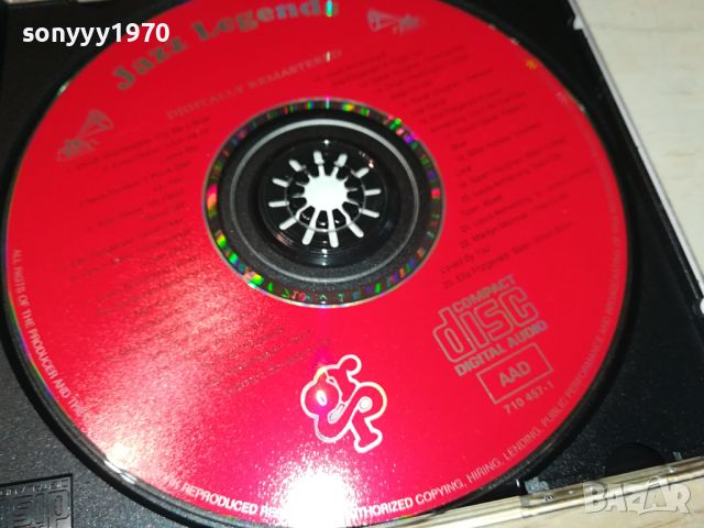 JAZZ LEGENDS CD 0205240823, снимка 6 - CD дискове - 45551129
