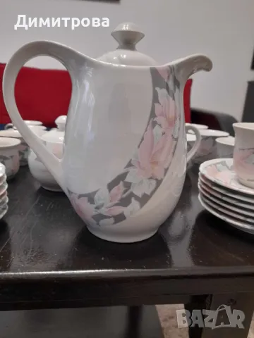 Голям ретро порцеланов сервиз за хранене, чай и кафе, снимка 10 - Сервизи - 49869309