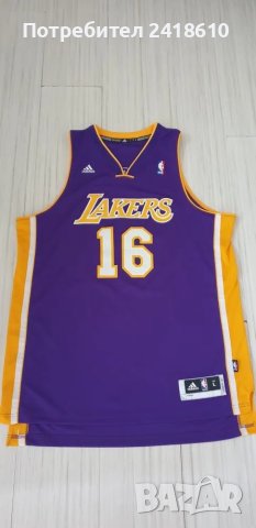 Adidas NBA LAKERS Paul Gasol  #16 Mens Size L НОВО! ОРИГИНАЛ! МЪЖКИ ПОТНИК!, снимка 10 - Спортни дрехи, екипи - 46994077