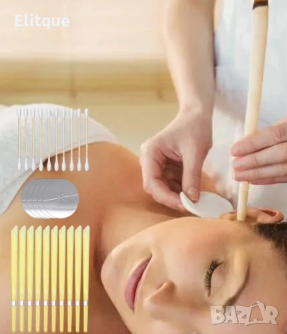 Ароматни восъчни свещи за уши за ефективно премахване на ушната кал 10 бр., снимка 2 - Други - 52896193