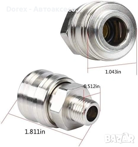 Комплект 20 части пневматични накрайници 1/4” бърза връзка, снимка 4 - Аксесоари и консумативи - 53901243