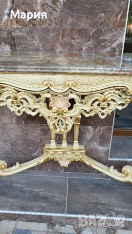 Италианска барокова конзола  014, снимка 8 - Секции и витрини - 51296999