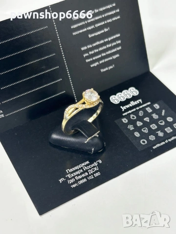 Златен пръстен 14К - 2,45 гр, снимка 5 - Пръстени - 53796972