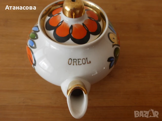 Руски порцеланов чайник Вербилки 1985 г чайниче, снимка 4 - Аксесоари за кухня - 51421391