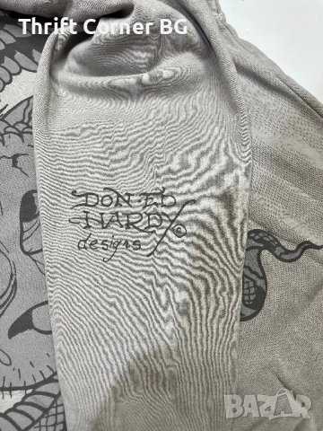 Ed Hardy оригинален мъжки суичър , L размер, снимка 5 - Суичъри - 52329450