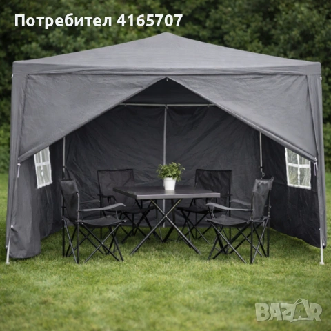 Просторна градинска шатра - стабилна конструкция и водоустойчива рамка, снимка 5 - Други - 53786338
