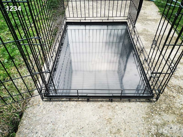 НОВА солидна транспортна клетка метална сгъваема 91x62x67cm Ellie-Bo за куче, стационар, снимка 5 - За кучета - 53625002