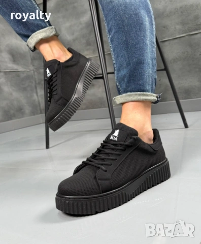  Черни Мъжки Маратонки 40-44 Номер с Кутия Нови , снимка 2 - Маратонки - 53232895