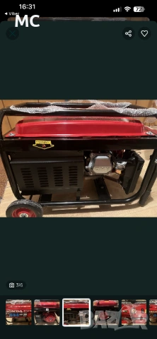 БЕНЗИНОВ ТРИФАЗЕН ГЕНЕРАТОР ЗА ТОК HONDA ECMT 7000, 7.0KW, 11.0 К.С., 8.1 ЧАСА, снимка 4 - Други - 53736692