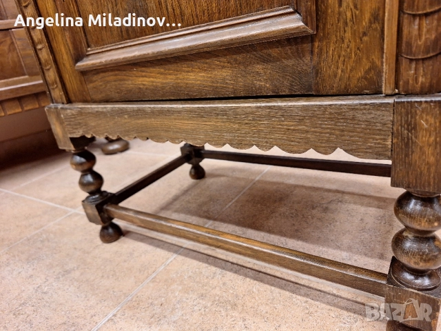 Винтидж шкаф дъб масив , снимка 5 - Скринове - 51924575