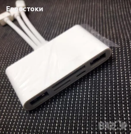 Четец на карти с памет 5 в 1, USB OTG адаптер и четец на SD карти за i-Phone/i-Pad, USB C и USB A, снимка 9 - Кабели и адаптери - 47057364