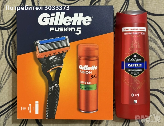 Подаръчен комплект Gillette Fusion 5 + подарък
