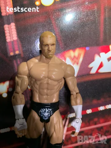 Екшън фигура WWE Triple H Трите Хикса Mattel basic Series играчка figure short hair, снимка 12 - Колекции - 49151107