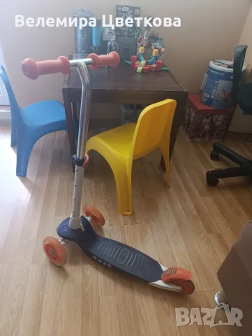 Детска тротинетка Oxelo B1, светещи колела, спирачка , снимка 1