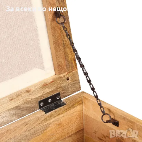 Пейка за съхранение, регенерирано дърво масив, 40x40x45 см Код P561, снимка 6 - Други - 50425307