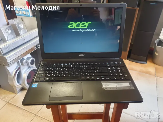 15,6" лаптоп ACER Aspire E1 С оригинално зарядно. В отлично техническо и визуално състояние. Преинст, снимка 3 - Лаптопи за дома - 48537190