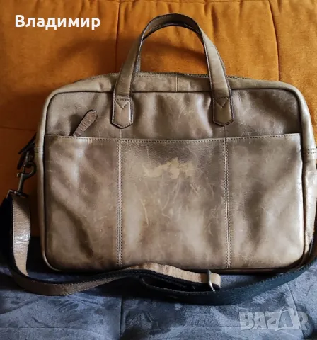 Елегантна чанта за лаптоп или таблет, от КАЧЕСТВЕНА естествена кожа., снимка 2 - Части за лаптопи - 50215491