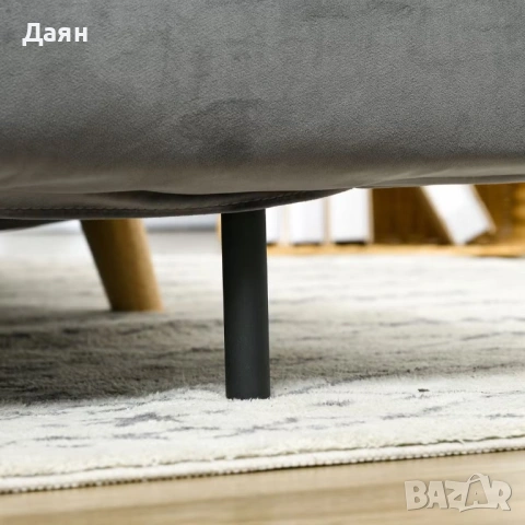 Разтегателен диван с функция легло HOMCOM, снимка 6 - Дивани и мека мебел - 53272145