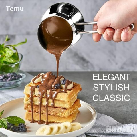 Елегантен дизайн джезве за кафе от висококачествена неръждаема стомана, снимка 2 - Други - 46434187