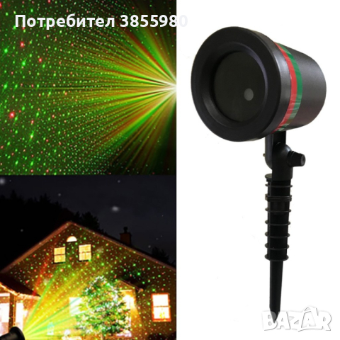 Лазерен прожектор Проектор за Коледна украса, снимка 7 - Други - 45026052