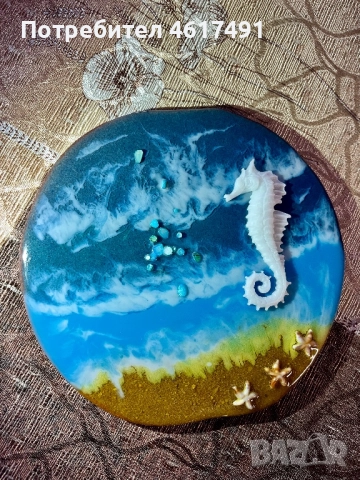 3D Картини от епоксидна смола 2 бр. 🖼️🌊, снимка 2 - Картини - 52989527