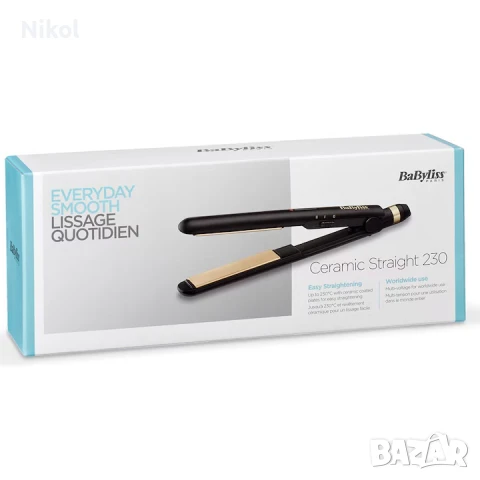 Преса за коса BaByliss ST089E Ceramic Straight, снимка 3 - Друга електроника - 51235435