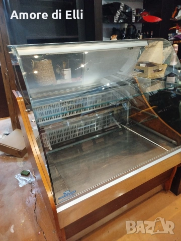 Професионална сладкарска витрина „Братя Чичеклиеви“ – Инокс, Падащо стъкло (1м), София , снимка 7 - Витрини - 53939301