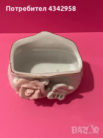 Винтидж порцеланова вазичка.Германия., снимка 5 - Антикварни и старинни предмети - 52513452