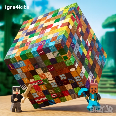 ОФЕРТА! Майнкрафт Два комплекта 200 части (2х100 в кутии) магнитни кубчета Minecraft Cubes за 59лв., снимка 3 - Конструктори - 52753386