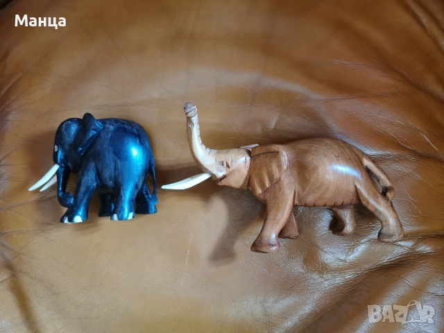 Слонове от абанос и махагон, снимка 2 - Статуетки - 52591813