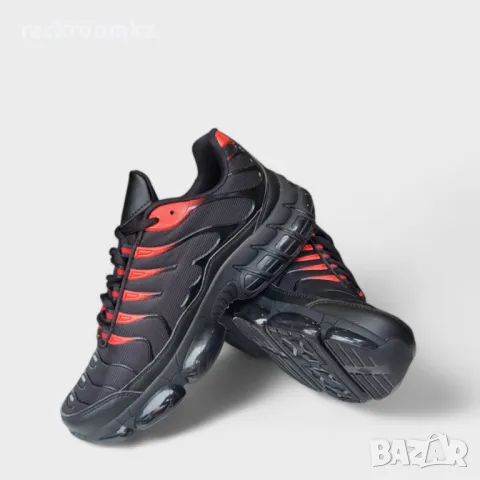 Модни мъжки маратонки, дизайн на nike, модел: BL-1 black/red, снимка 4 - Маратонки - 47194316