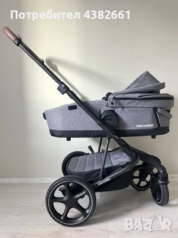 Бебешка количка Easywalker Harvey 3 Premium Diamond Grey, снимка 7 - Детски колички - 49337950